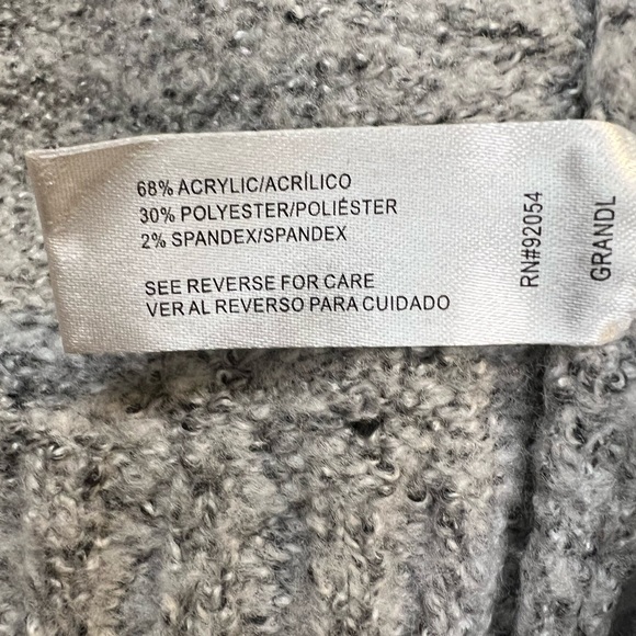 Madison Lilly Half Zip Knit Sweater Gray Size Small - Picture 4 of 5